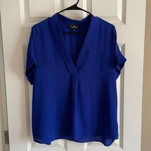 Lulus blue blouse
